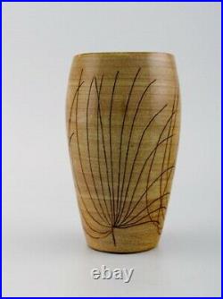 Ingrid Atterberg for Uppsala Ekeby. Papyrus vase in glazed stoneware. Mid-20th c