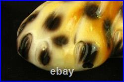 Intrada Cheetah Cub Handpainted Ceramic Made In Italy