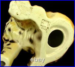 Intrada Cheetah Cub Handpainted Ceramic Made In Italy