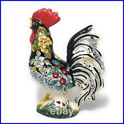 - Italian Ceramic Rooster Figurine Italian Art Pottery Animals Collection Made i