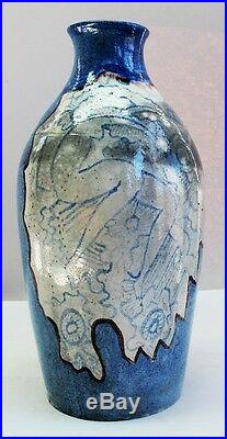 JOSEP LLORENS ARTIGAS & RAOUL DUFY (1877-1953) Painted Art Pottery Vase c. 1930