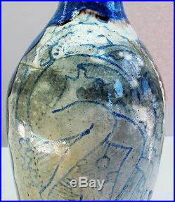 JOSEP LLORENS ARTIGAS & RAOUL DUFY (1877-1953) Painted Art Pottery Vase c. 1930