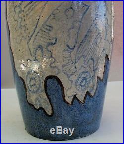 JOSEP LLORENS ARTIGAS & RAOUL DUFY (1877-1953) Painted Art Pottery Vase c. 1930