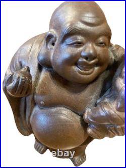 Japanese Bizan Art Pottery Ceramic Hotai Sculpture Antique- Marked