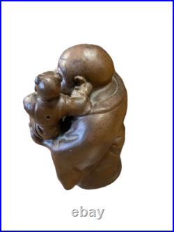Japanese Bizan Art Pottery Ceramic Hotai Sculpture Antique- Marked