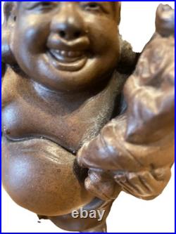 Japanese Bizan Art Pottery Ceramic Hotai Sculpture Antique- Marked
