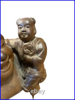 Japanese Bizan Art Pottery Ceramic Hotai Sculpture Antique- Marked