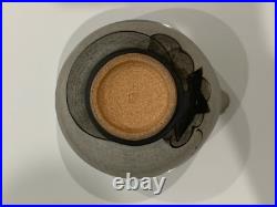 Japanese Signed Art Pottery Ceramic Clay Pouring Vessel Vase