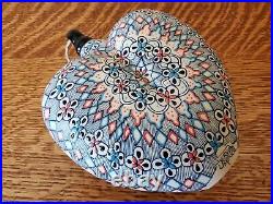 Javier Servin Ceramic Handmade Hanging Heart Mexico Art Pottery