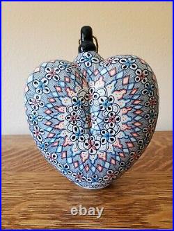 Javier Servin Ceramic Handmade Hanging Heart Mexico Art Pottery