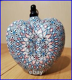 Javier Servin Ceramic Handmade Hanging Heart Mexico Art Pottery