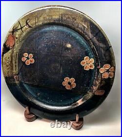 John Glick Stoneware Platter. Script Signed Double Stamped. Studio Art Pottery