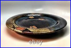 John Glick Stoneware Platter. Script Signed Double Stamped. Studio Art Pottery