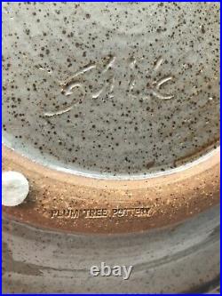 John Glick Stoneware Platter. Script Signed Double Stamped. Studio Art Pottery