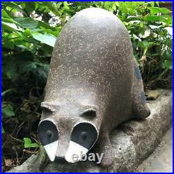 John H Seymour Raccoon Sculpture numbered and signed SEY