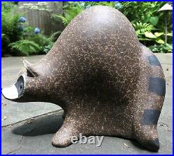 John H Seymour Raccoon Sculpture numbered and signed SEY