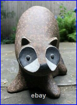 John H Seymour Raccoon Sculpture numbered and signed SEY