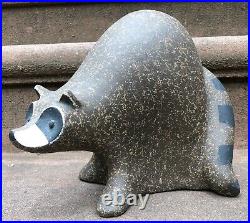 John H Seymour Raccoon Sculpture numbered and signed SEY