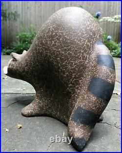 John H Seymour Raccoon Sculpture numbered and signed SEY