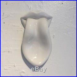 Jonathan Adler Art Pottery Ceramic Tongue Mouth Lips Spoon Rest Wall Décor