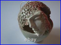 Joyce Schleiniger Sculpture Ceramic Art Pottery Planter Pot Modernist Face Small