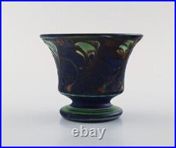Kähler, HAK, glazed stoneware vase in modern design. 1930 / 40's