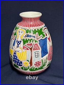 Kåre Berven Fjeldsaa Pottery Vase Made in Norway KBF 22 AWESOME PIECE NORSK
