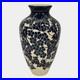 Ken Tracy 2006 Studio Art Pottery Blue White Luffa Hand Made Ceramic Vase 401