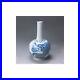 Korean Blue and White Porcelain Art Pottery Ceramic Dragon Bottle Home Decor