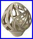 Kris Pixton Signed Studio Art Pottery Carved Ceramic Lantern Candle Holder