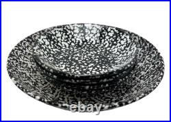 La Primula Pasta Bowl Set 13 Serving Bowl, 4 Bowls 8.25 Spongeware Italy EUC