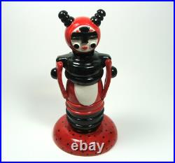 Ladybug Original Clay Sculpture, Handmade Ceramic Art, Pottery Figurine, Statue