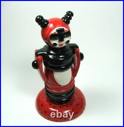 Ladybug Original Clay Sculpture, Handmade Ceramic Art, Pottery Figurine, Statue