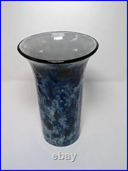 Large 10 Blue-Green Mid Century Vase Gorgeous Marked DP