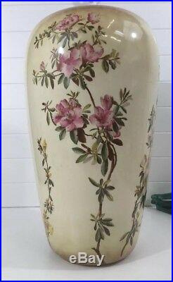 Large 1920's George Jones & Sons Art Pottery Umbrella Stand Faience 18 Tall