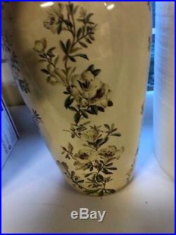 Large 1920's George Jones & Sons Art Pottery Umbrella Stand Faience 18 Tall
