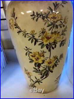 Large 1920's George Jones & Sons Art Pottery Umbrella Stand Faience 18 Tall