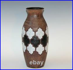 Large Bitossi Pottery Londi Vase Italian Raymor Ceramic Vase Black & White 14
