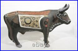 Large Bull Ceramic/Pottery Sculpture Jose Ayla Sotelo Mexican Fine Folk Art