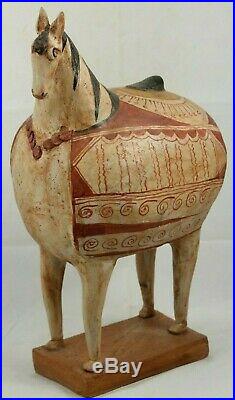 Large Ceramic Sculpture Horse Mexican Fine Art Pottery Collectible Home Decor #1