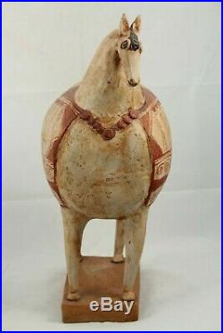 Large Ceramic Sculpture Horse Mexican Fine Art Pottery Collectible Home Decor #1