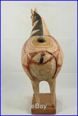 Large Ceramic Sculpture Horse Mexican Fine Art Pottery Collectible Home Decor #1