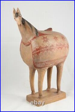 Large Ceramic Sculpture Horse Mexican Fine Art Pottery Collectible Home Decor #4