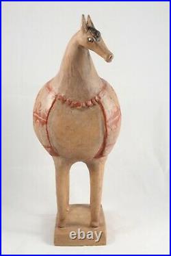 Large Ceramic Sculpture Horse Mexican Fine Art Pottery Collectible Home Decor #4