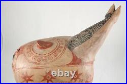 Large Ceramic Sculpture Horse Mexican Fine Art Pottery Collectible Home Decor #4