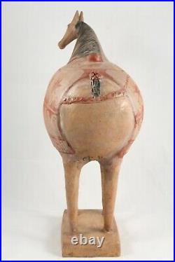 Large Ceramic Sculpture Horse Mexican Fine Art Pottery Collectible Home Decor #4