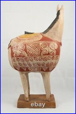Large Ceramic Sculpture Horse Mexican Fine Art Pottery Collectible Home Decor #5