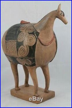 Large Ceramic Sculpture Horse Mexican Fine Art Pottery Collectible Home Decor #7