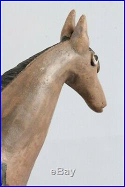 Large Ceramic Sculpture Horse Mexican Fine Art Pottery Collectible Home Decor #7