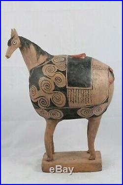 Large Ceramic Sculpture Horse Mexican Fine Art Pottery Collectible Home Decor #7